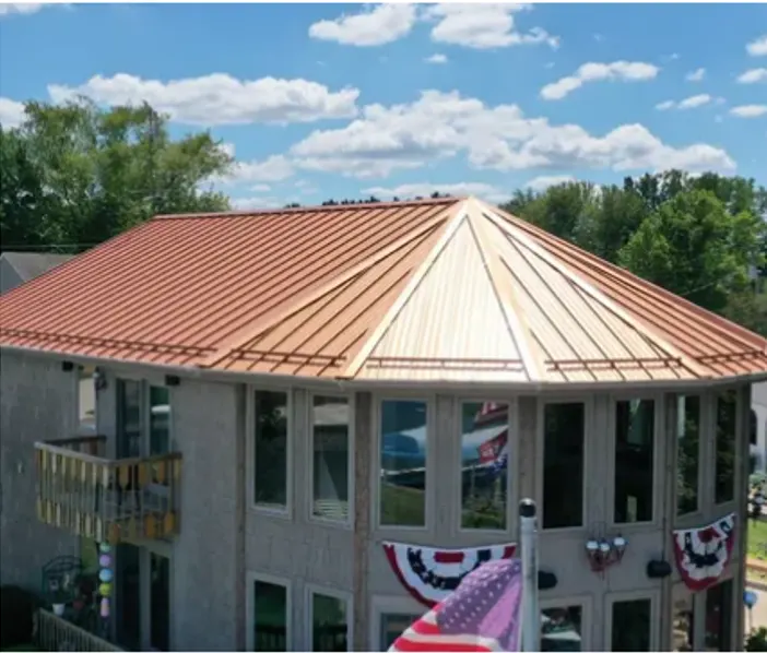 Flashing and seam work in Frankton